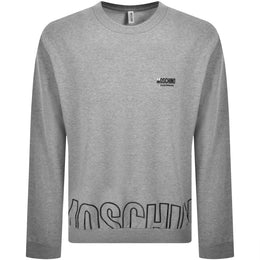 Moschino Underwear Logo Sweatshirt Grey