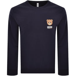 Moschino Underwear Logo Sweatshirt Navy