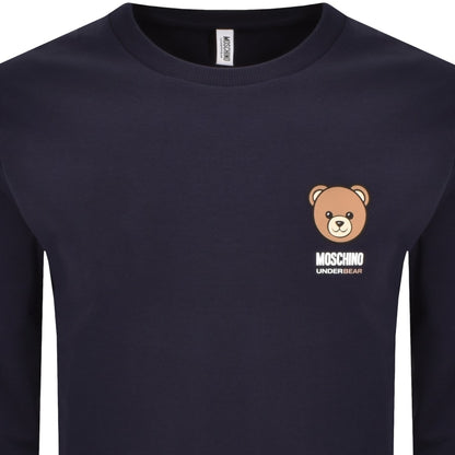 Moschino Underwear Logo Sweatshirt Navy