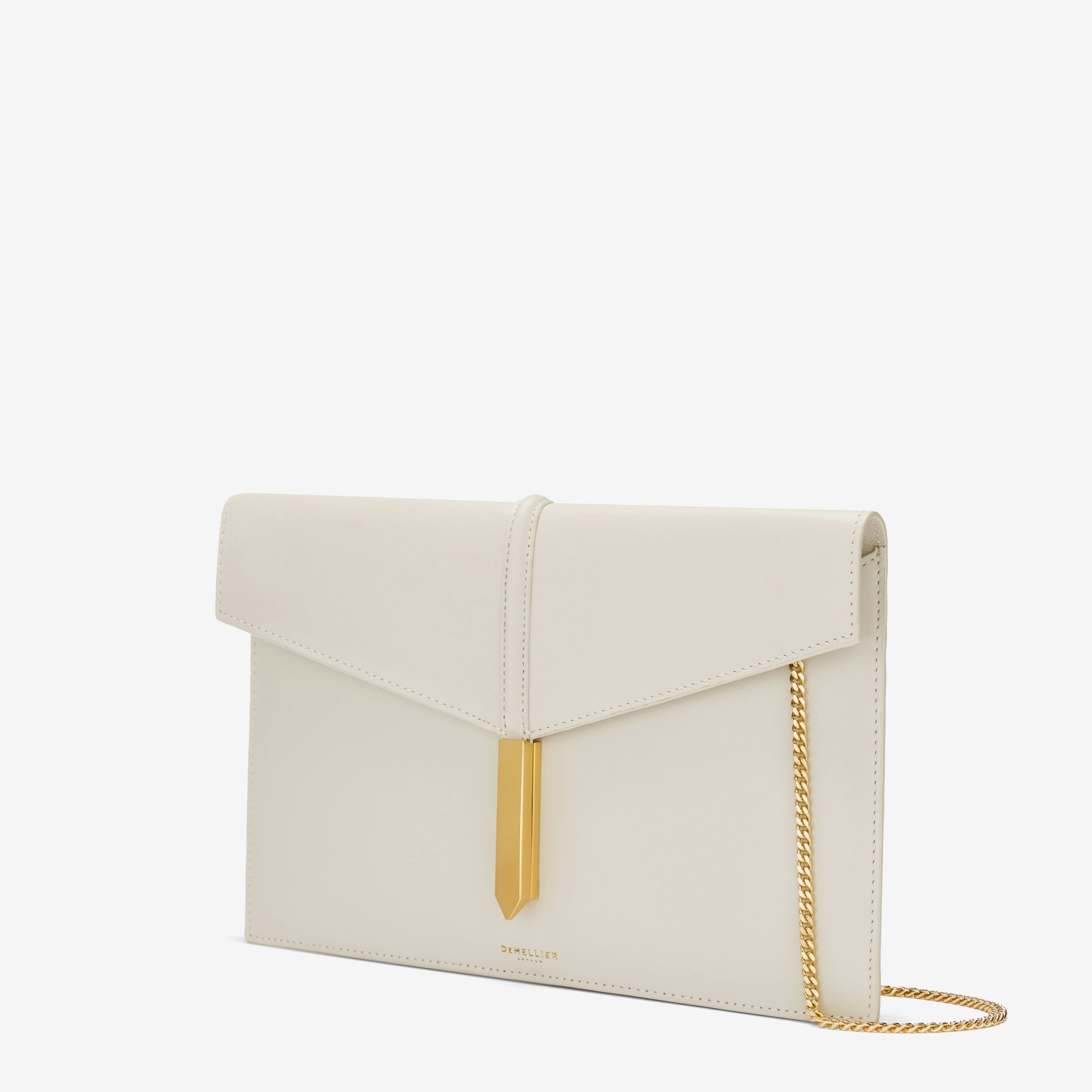 DeMellier The Tokyo Clutch off-white smooth