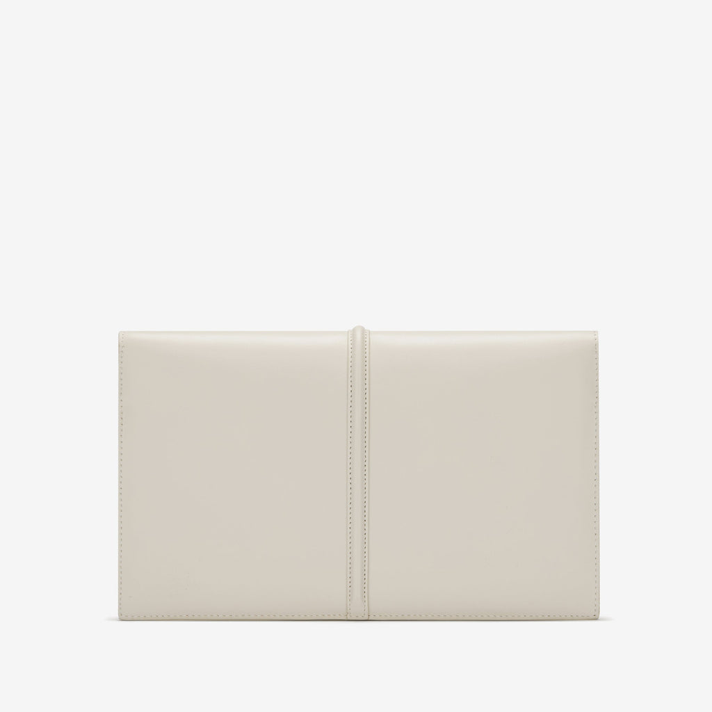 DeMellier The Tokyo Clutch off-white smooth