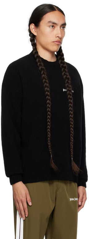 Black Embroidered Sweater