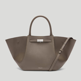 The Midi New York -  Dark Taupe Small Grain