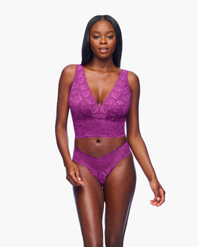 Curvy Plungie Longline Bralette