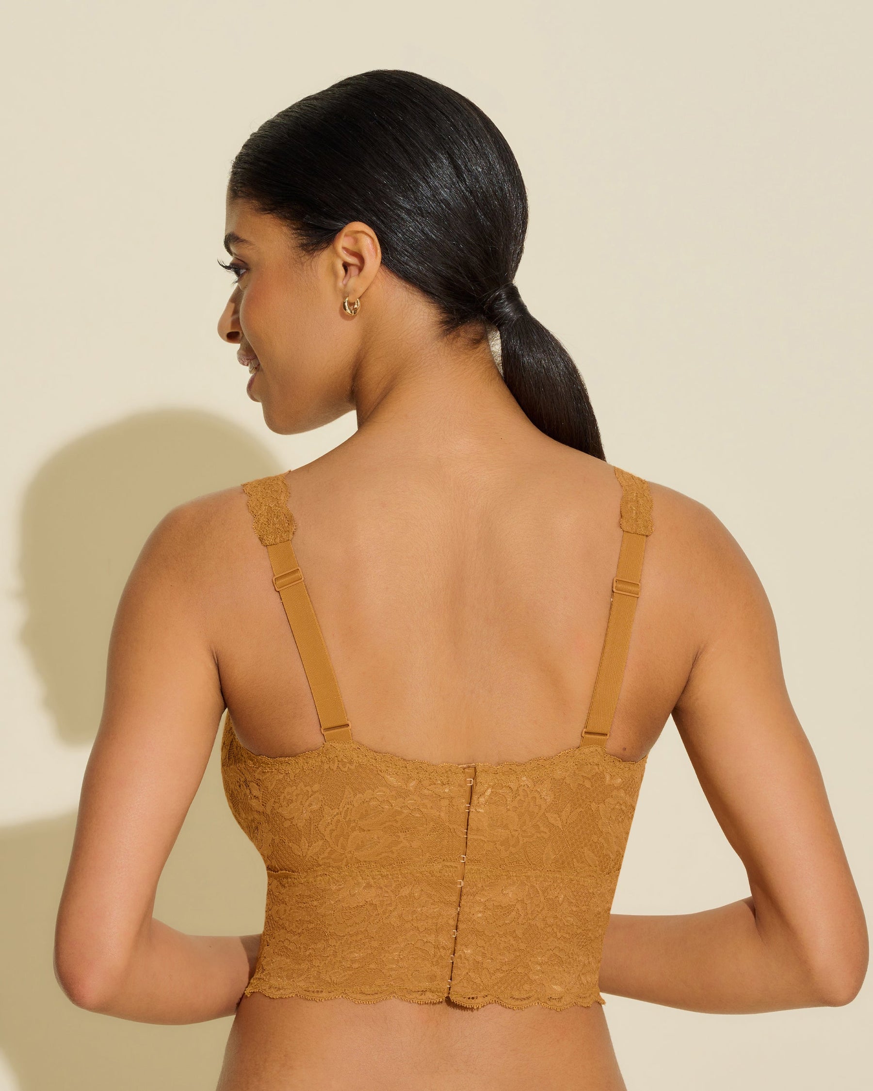 Curvy Plungie Longline Bralette