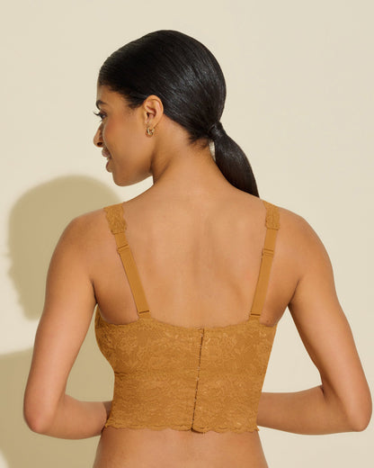 Curvy Plungie Longline Bralette