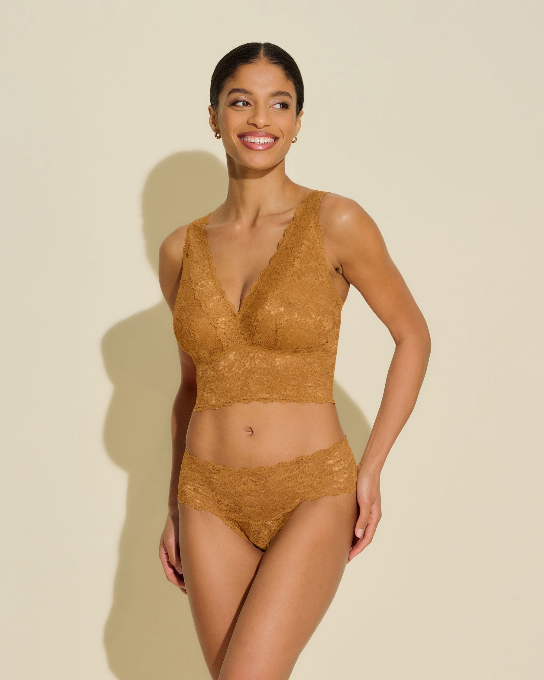 Curvy Plungie Longline Bralette