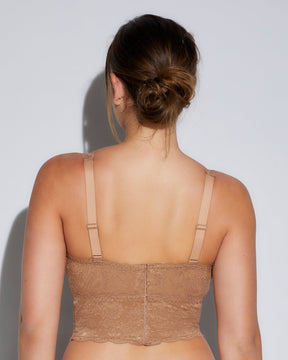 Curvy Plungie Longline Bralette