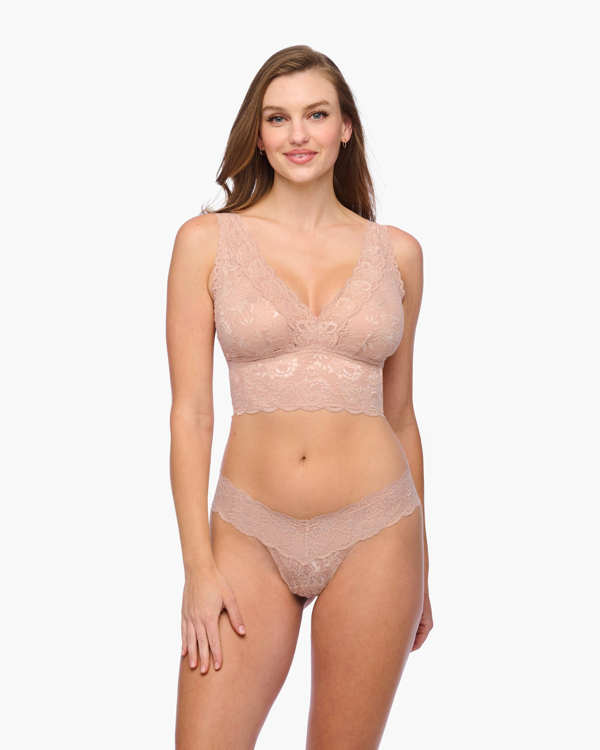 Curvy Plungie Longline Bralette