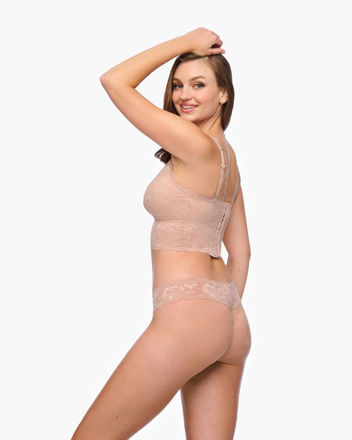 Curvy Plungie Longline Bralette
