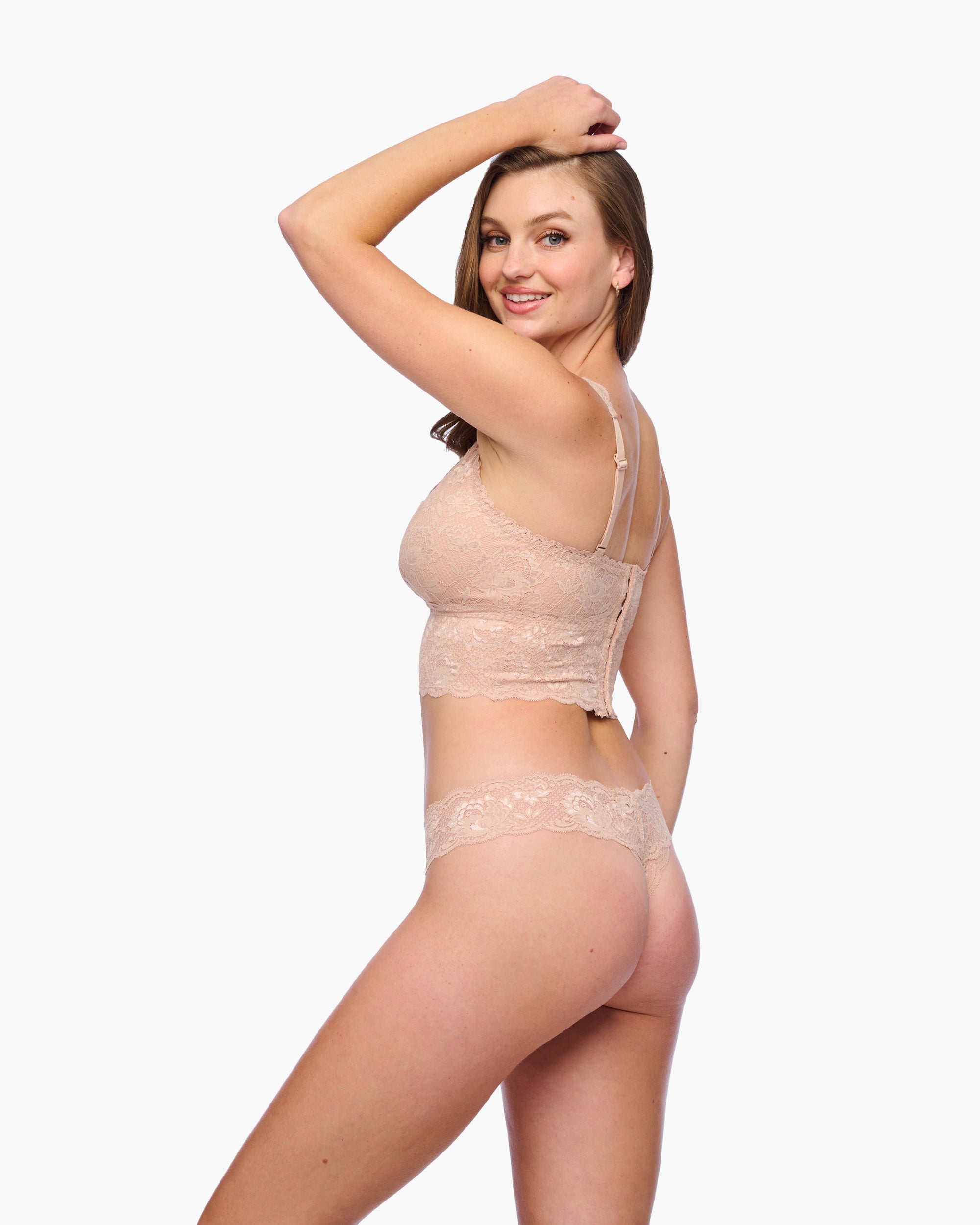 Curvy Plungie Longline Bralette