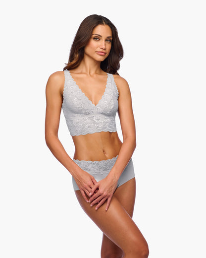 Bralette Alta Con Scollatura Profonda