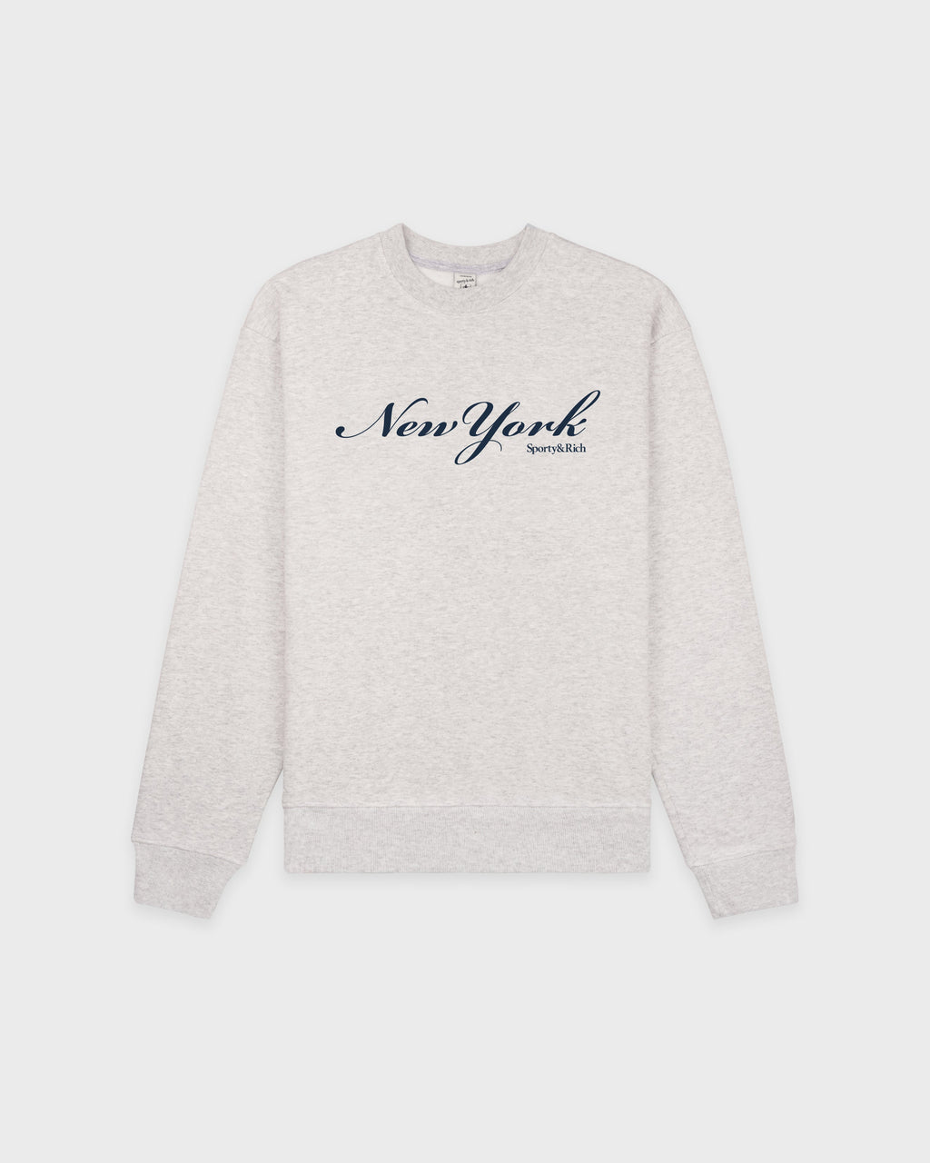 New York Crewneck - Heather Gray/Navy