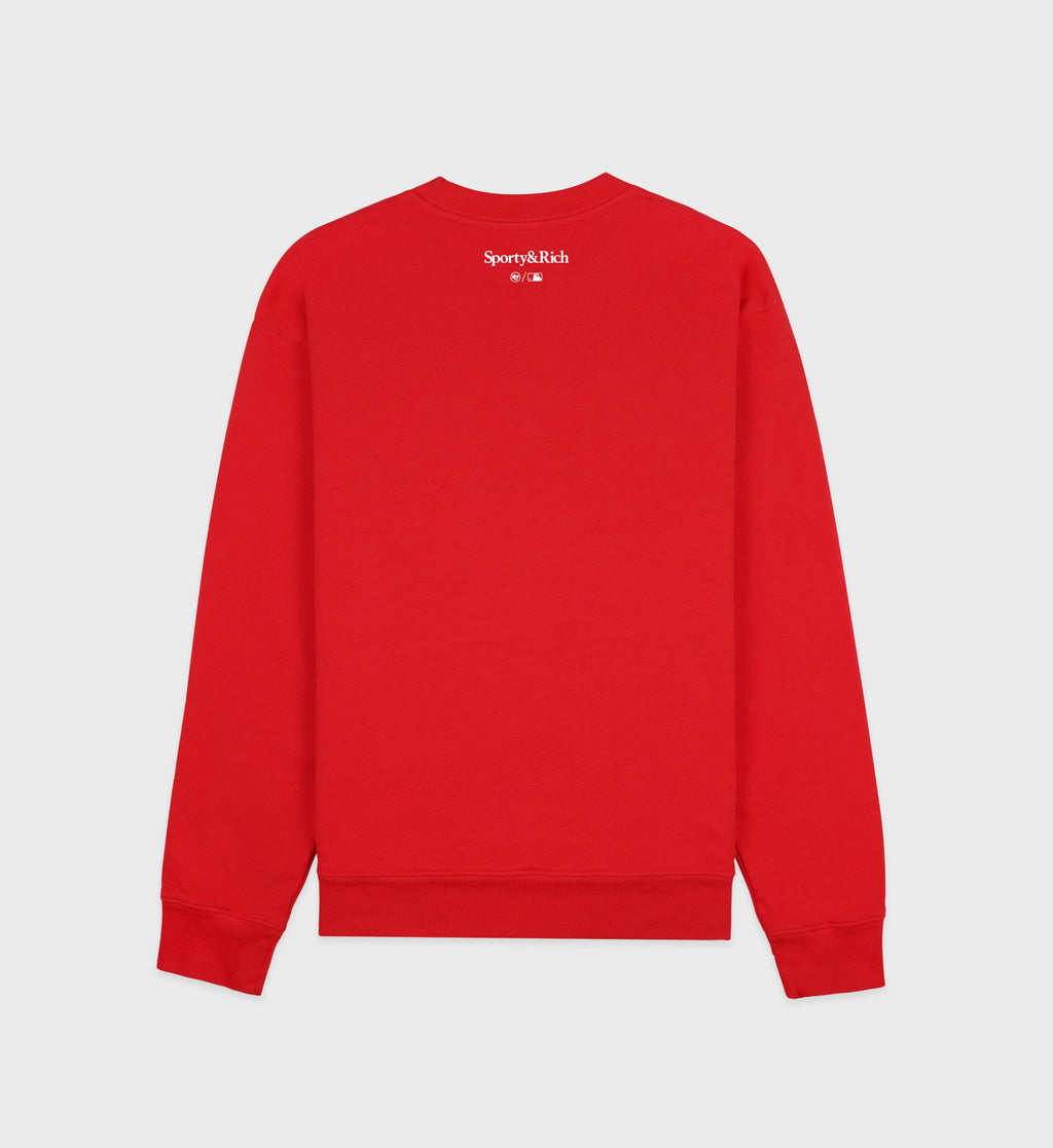 Yankees Ivy Crewneck - Fire red/White