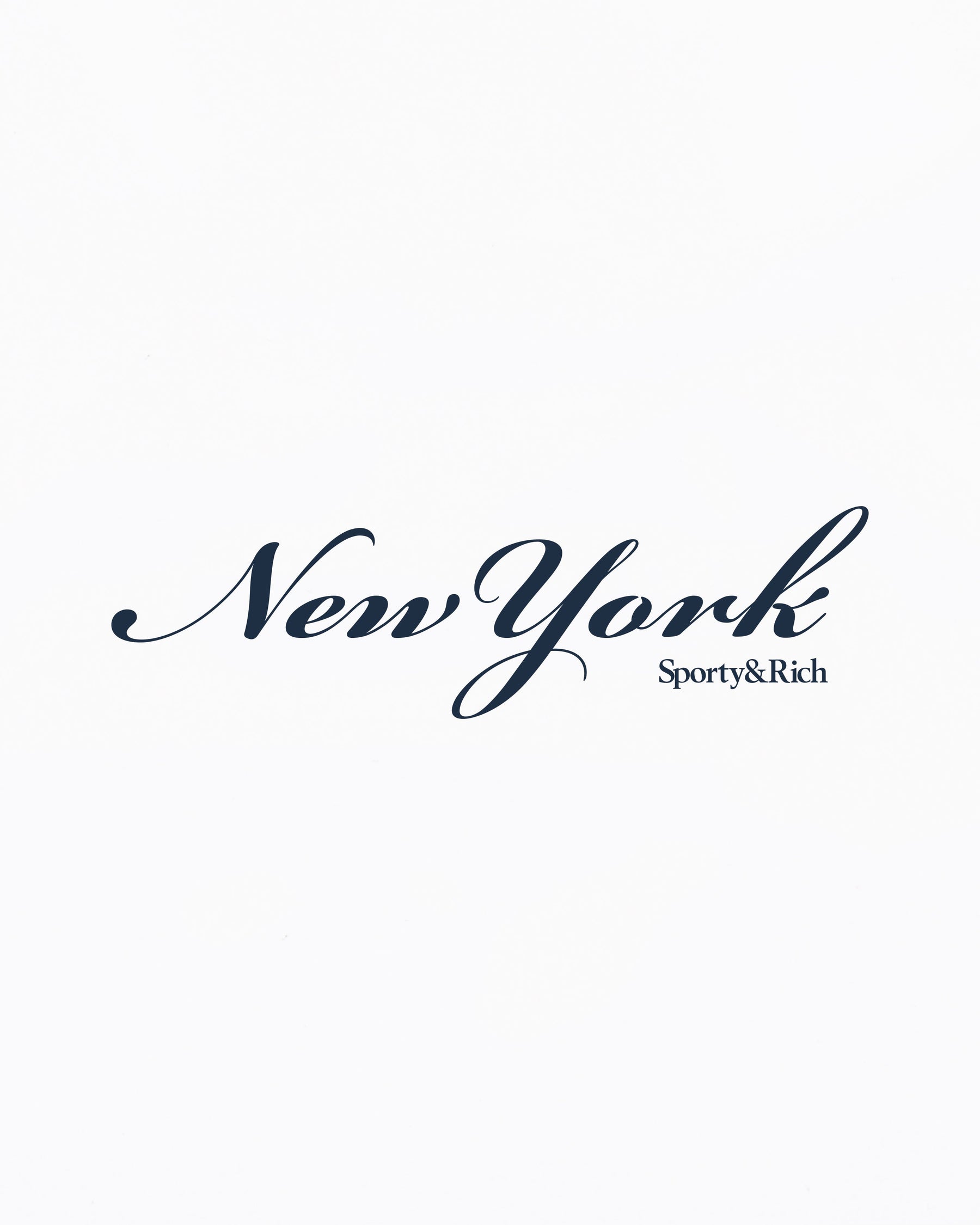 New York T-Shirt - White/Navy
