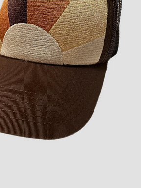 NAHMIAS TONAL SUNSET TRUCKER HAT BROWN