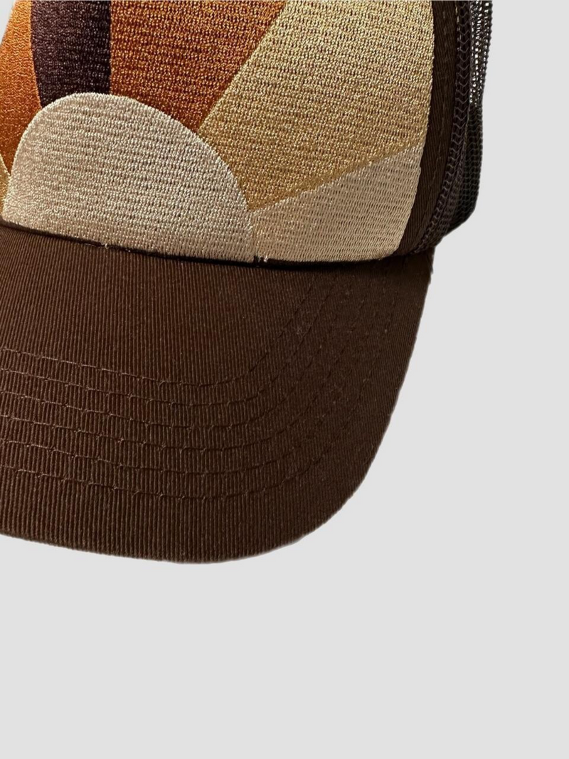NAHMIAS TONAL SUNSET TRUCKER HAT BROWN