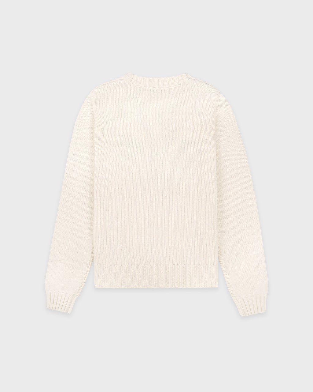 NY Crest Knitted Sweater - Ecru