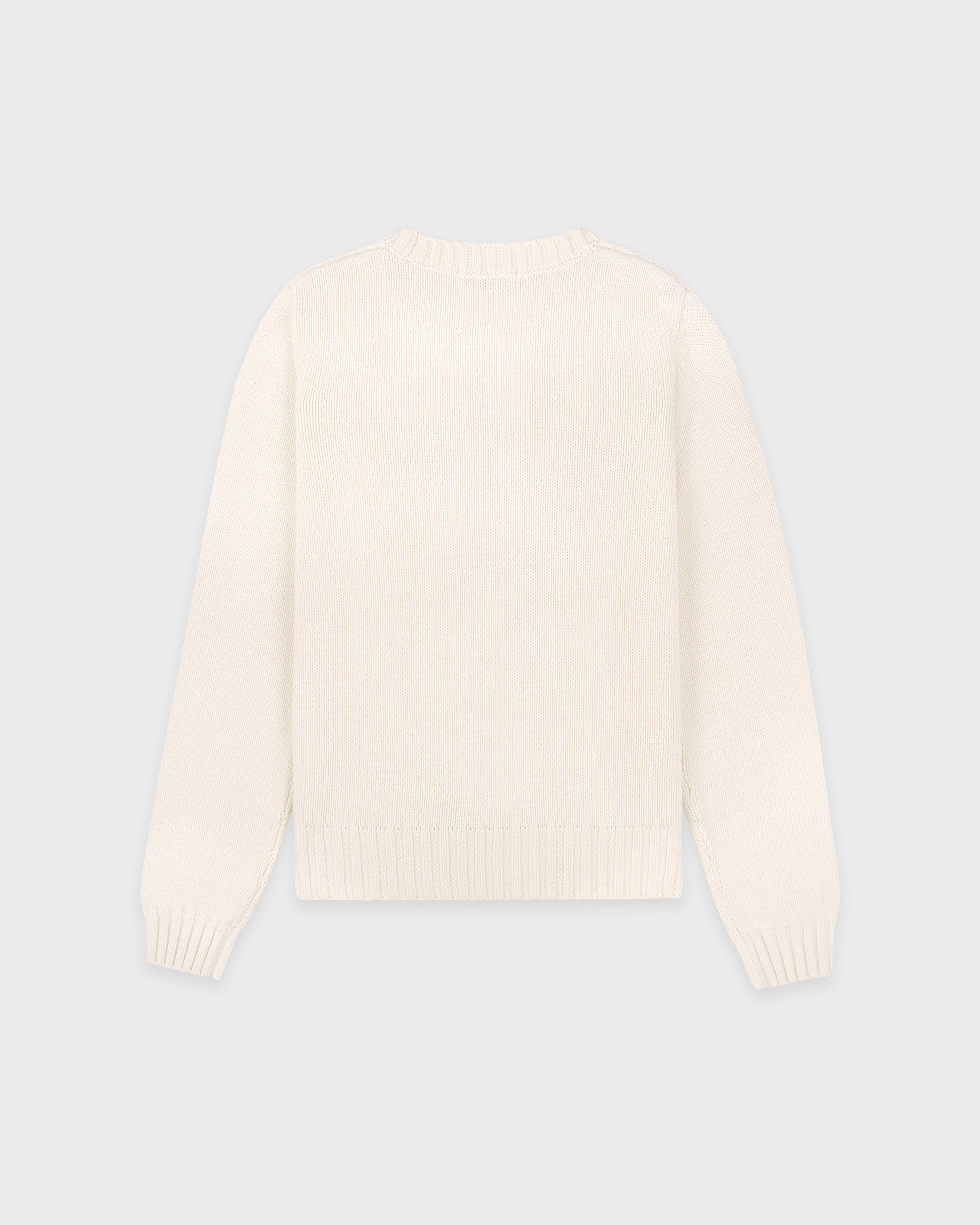 NY Crest Knitted Sweater - Ecru