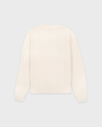 NY Crest Knitted Sweater - Ecru