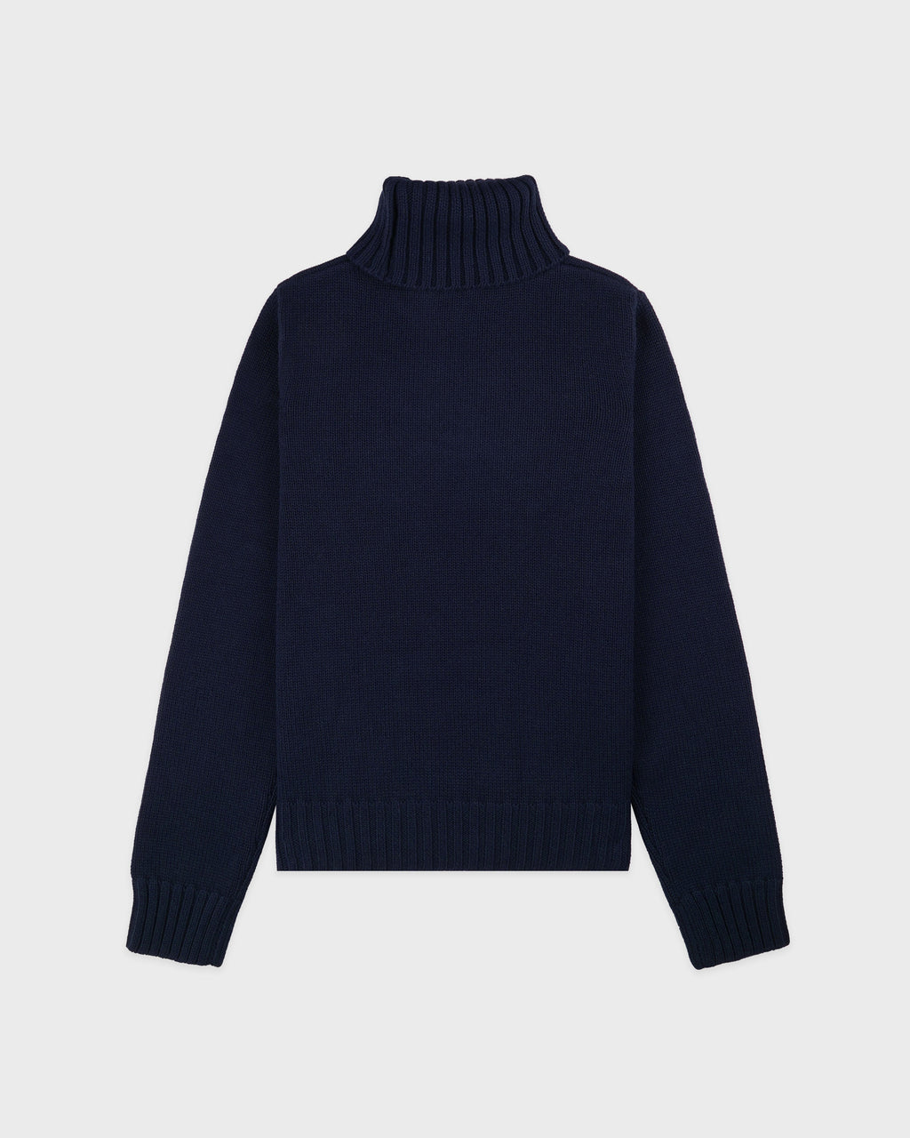 NY Crest Knitted Turtleneck - Navy