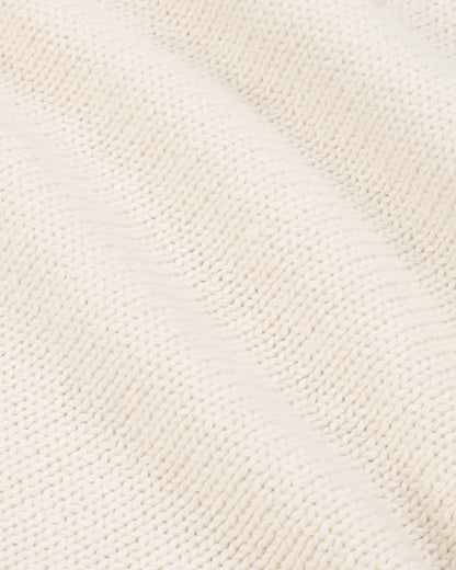 NY Crest Knitted Turtleneck - Ecru
