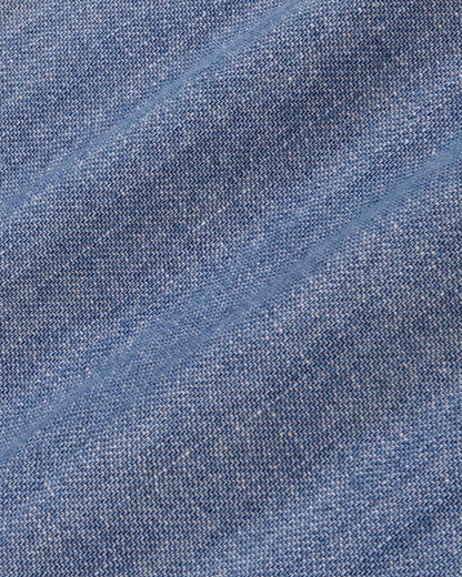 NY Crest Oversized Denim Shirt - Light Blue