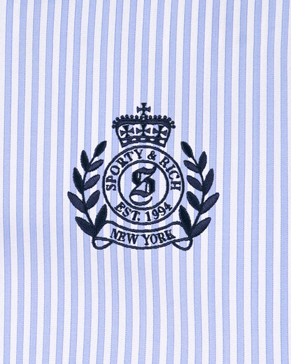 NY Crest Pyjama Pants - Blue Stripe