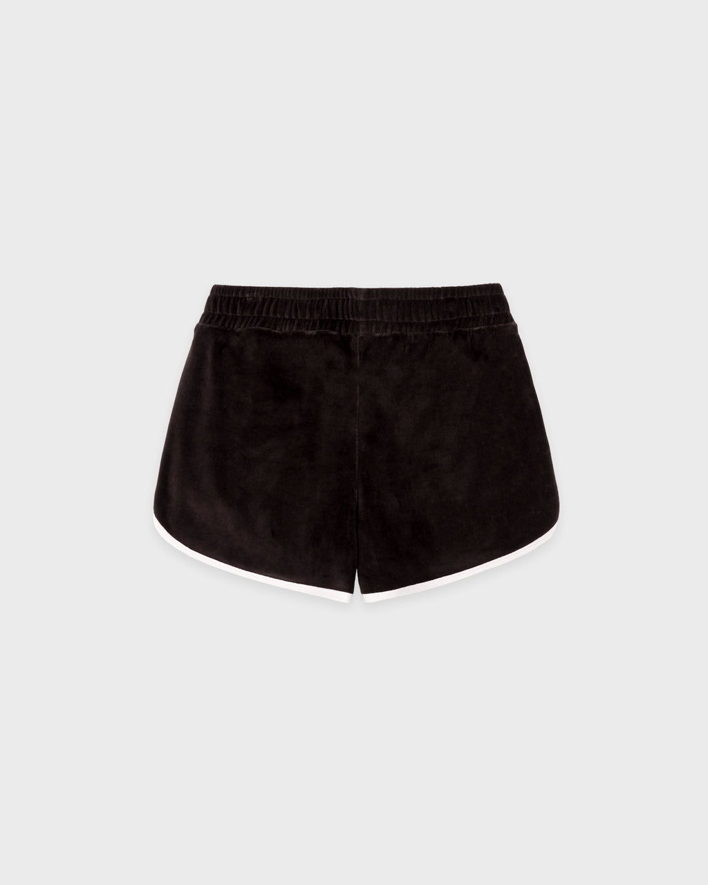 NY Crest Velour Track Short - Chocolate