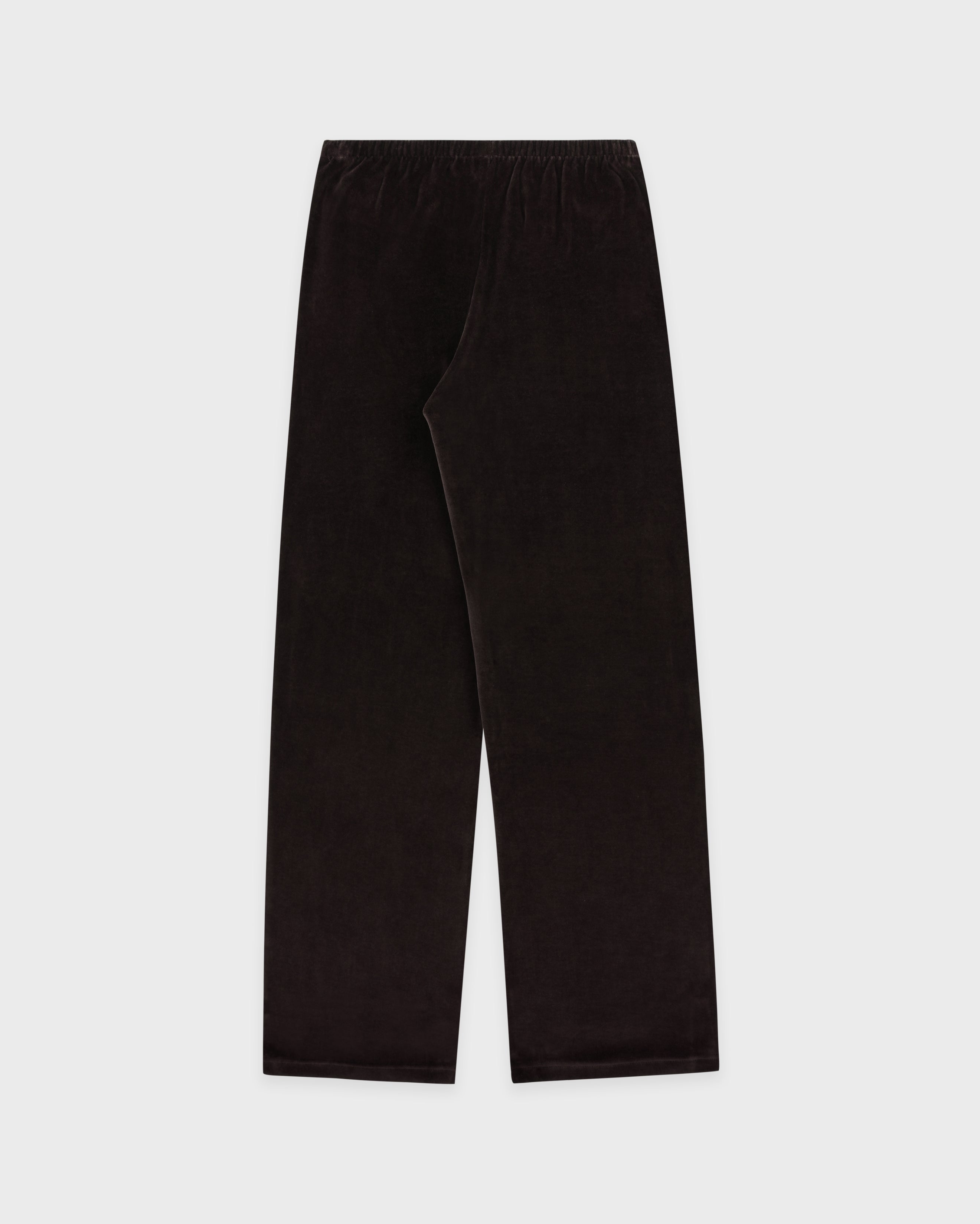 NY Crest Velour Sweatpant - Chocolate/Ecru