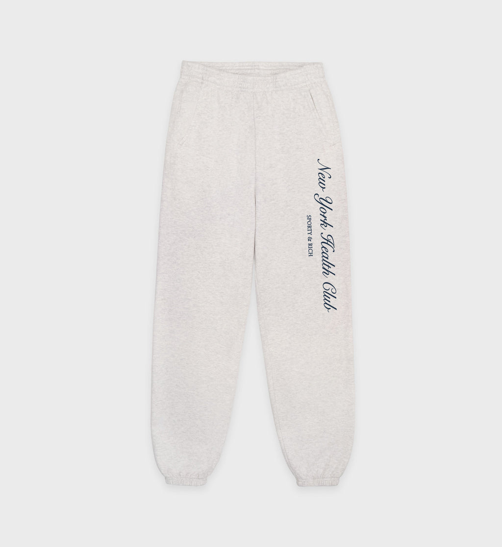NY Health Club Sweatpant - Heather Gray/Navy