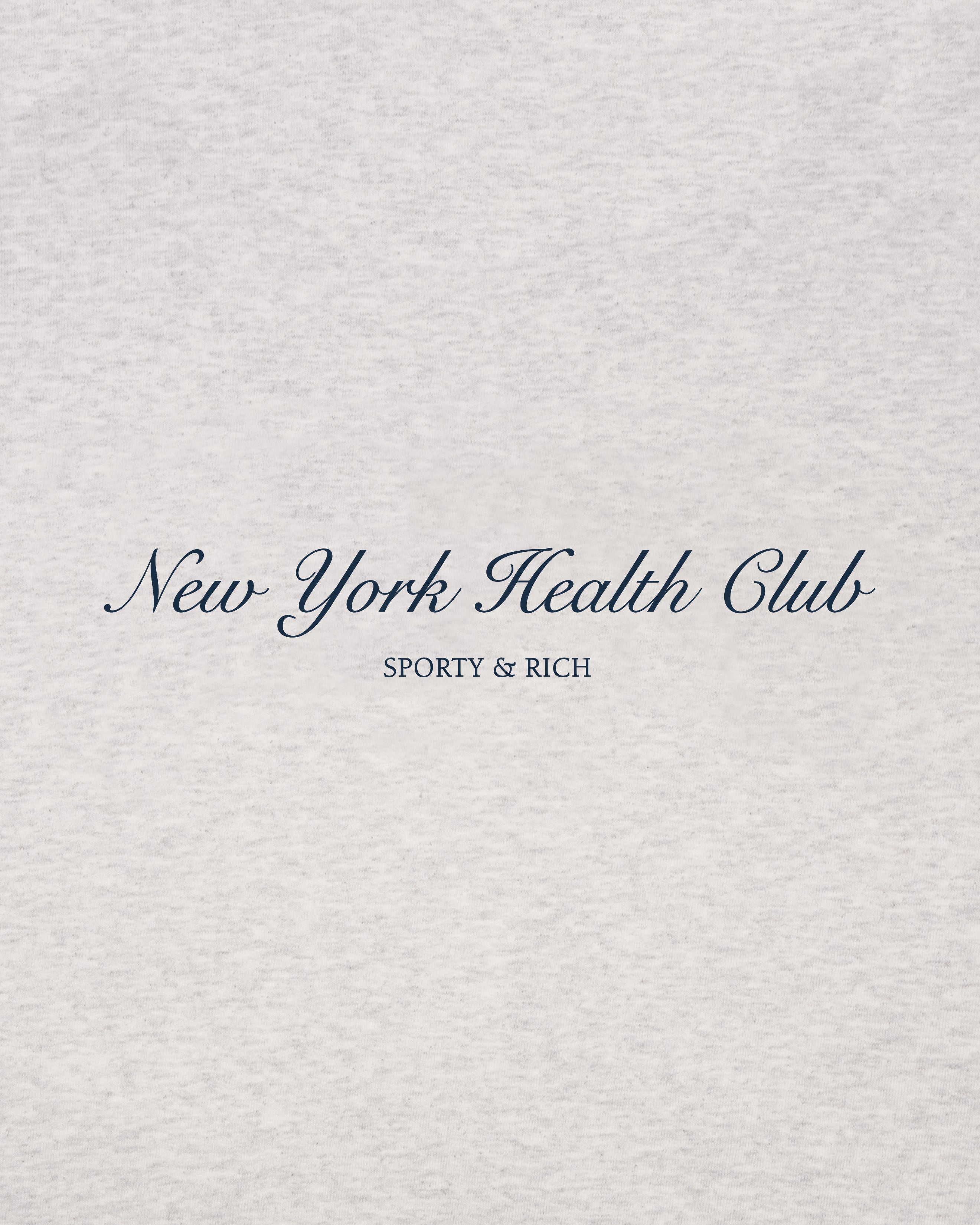NY Health Club T-Shirt - Heather Gray/Navy