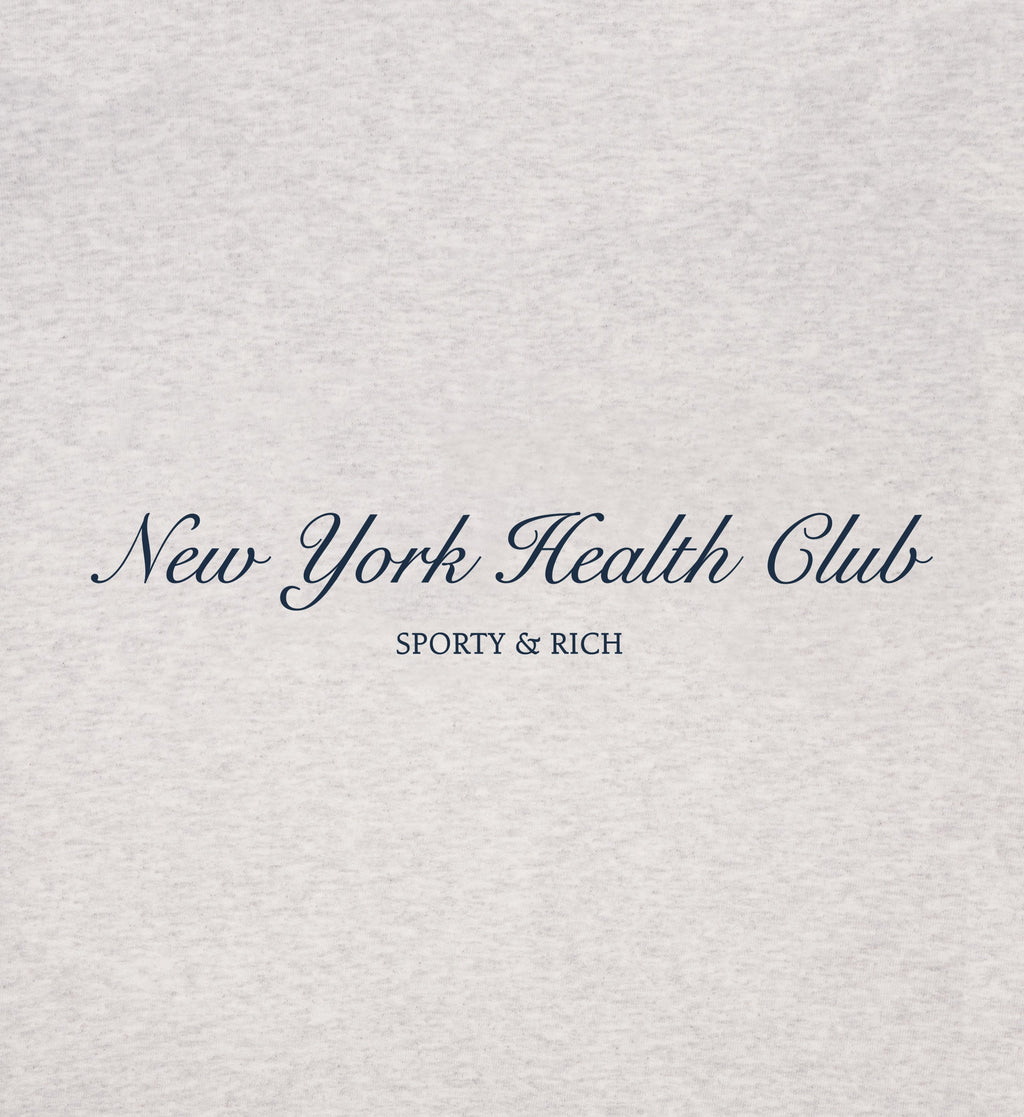 NY Health Club T-Shirt - Heather Gray/Navy