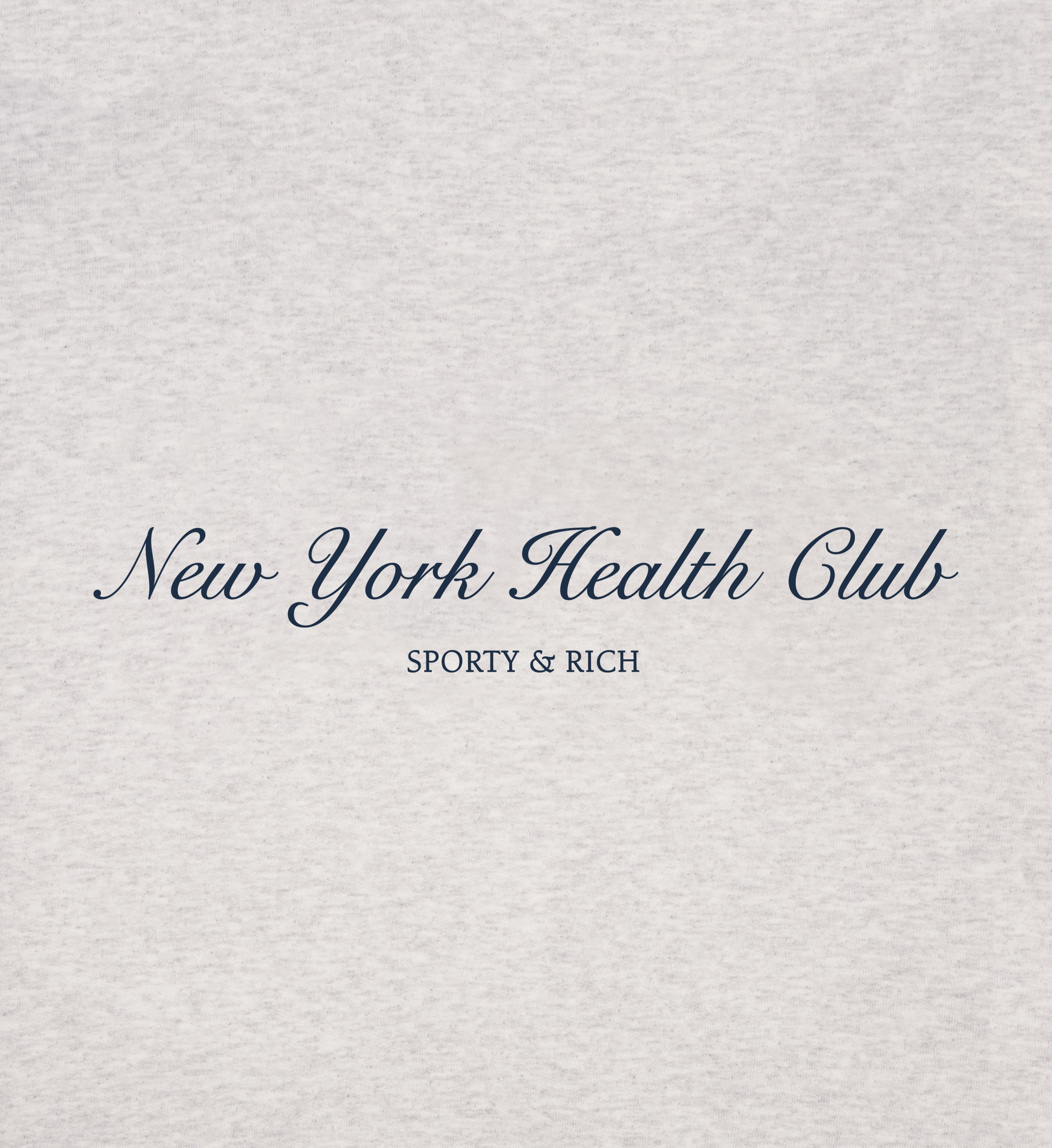 NY Health Club T-Shirt - Heather Gray/Navy