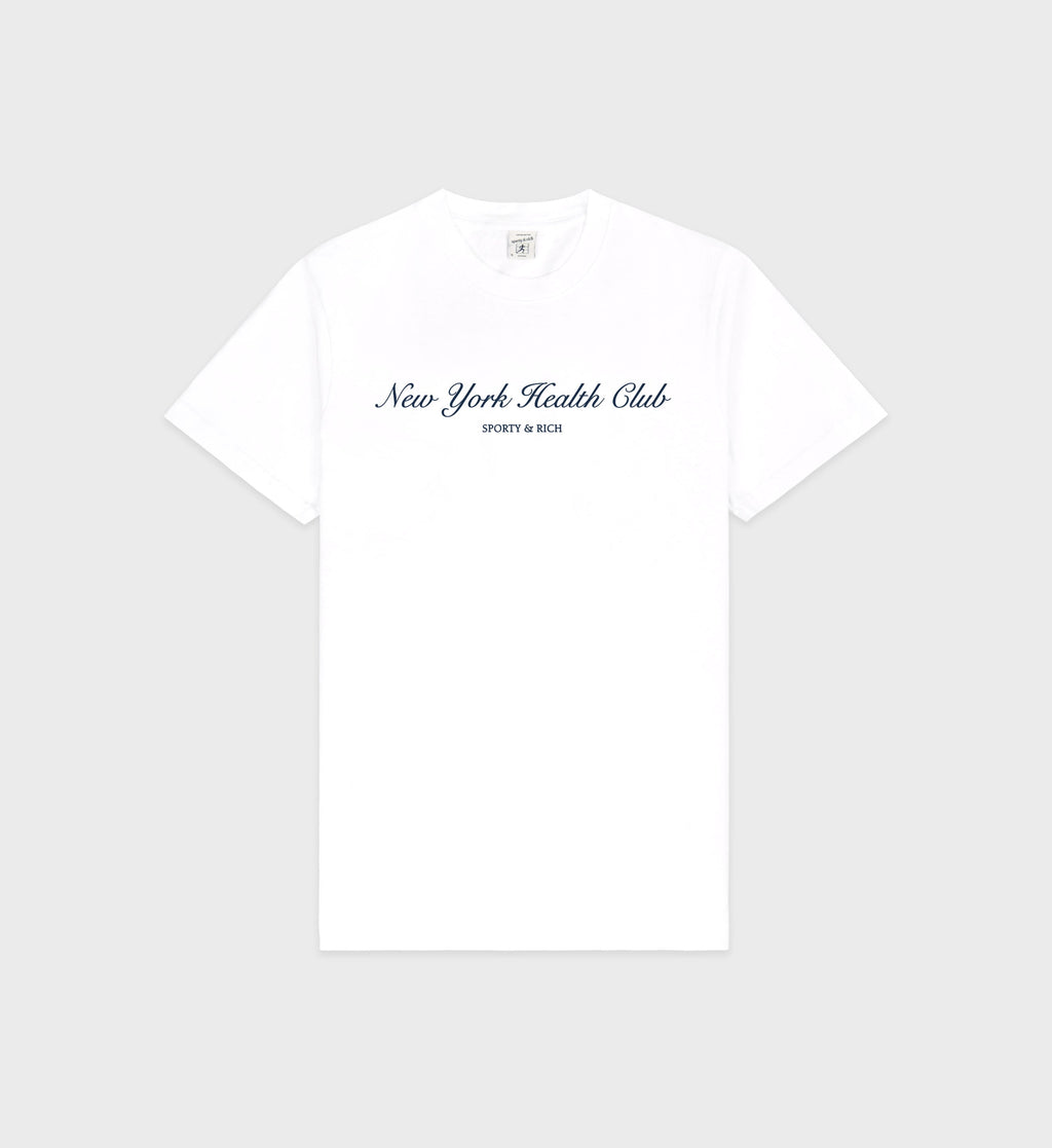 NY Health Club T-Shirt - White/Navy