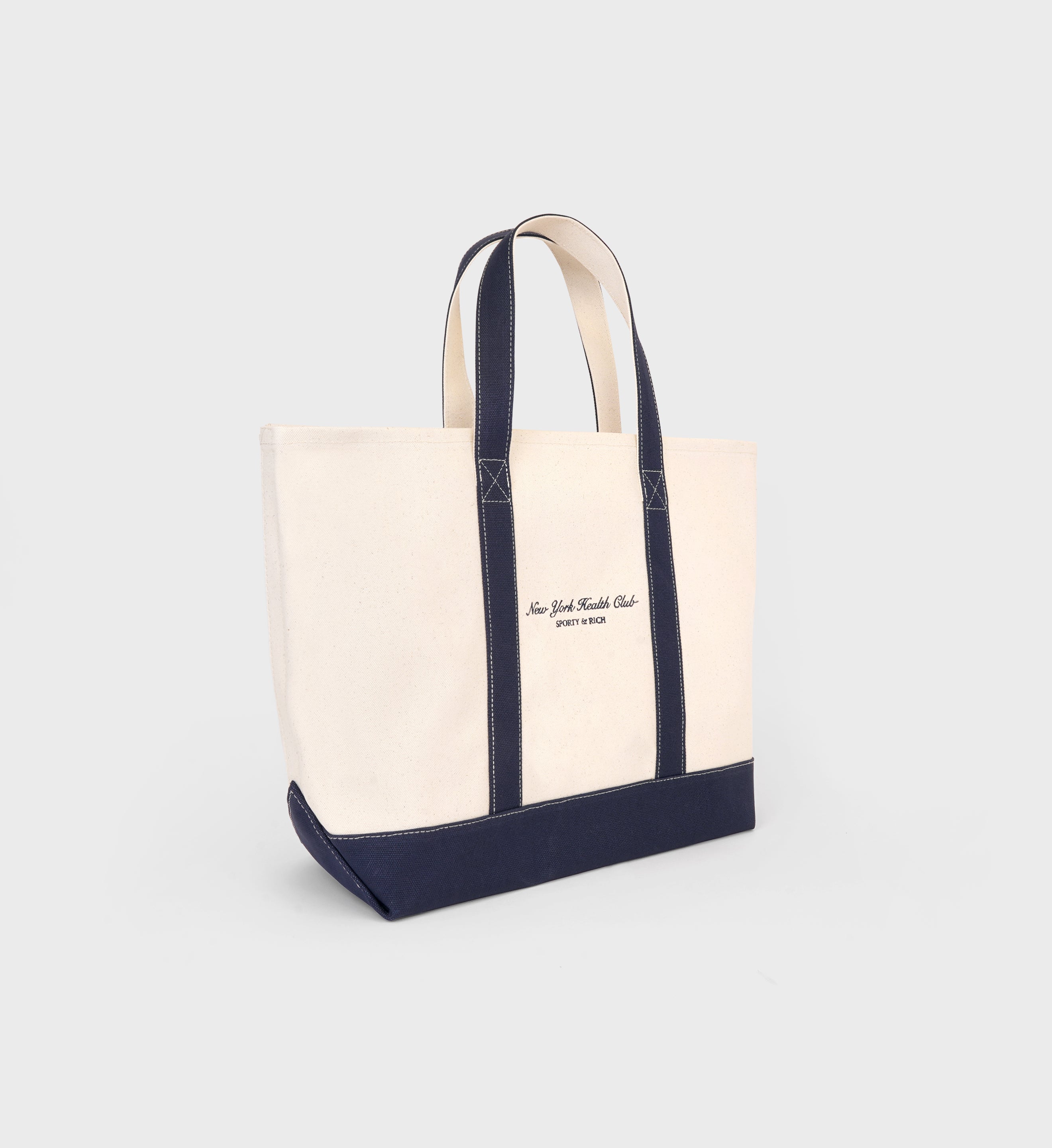 NY Health Club Tote Bag - Natural/Navy