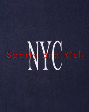 NY Minute Crewneck - Navy/White