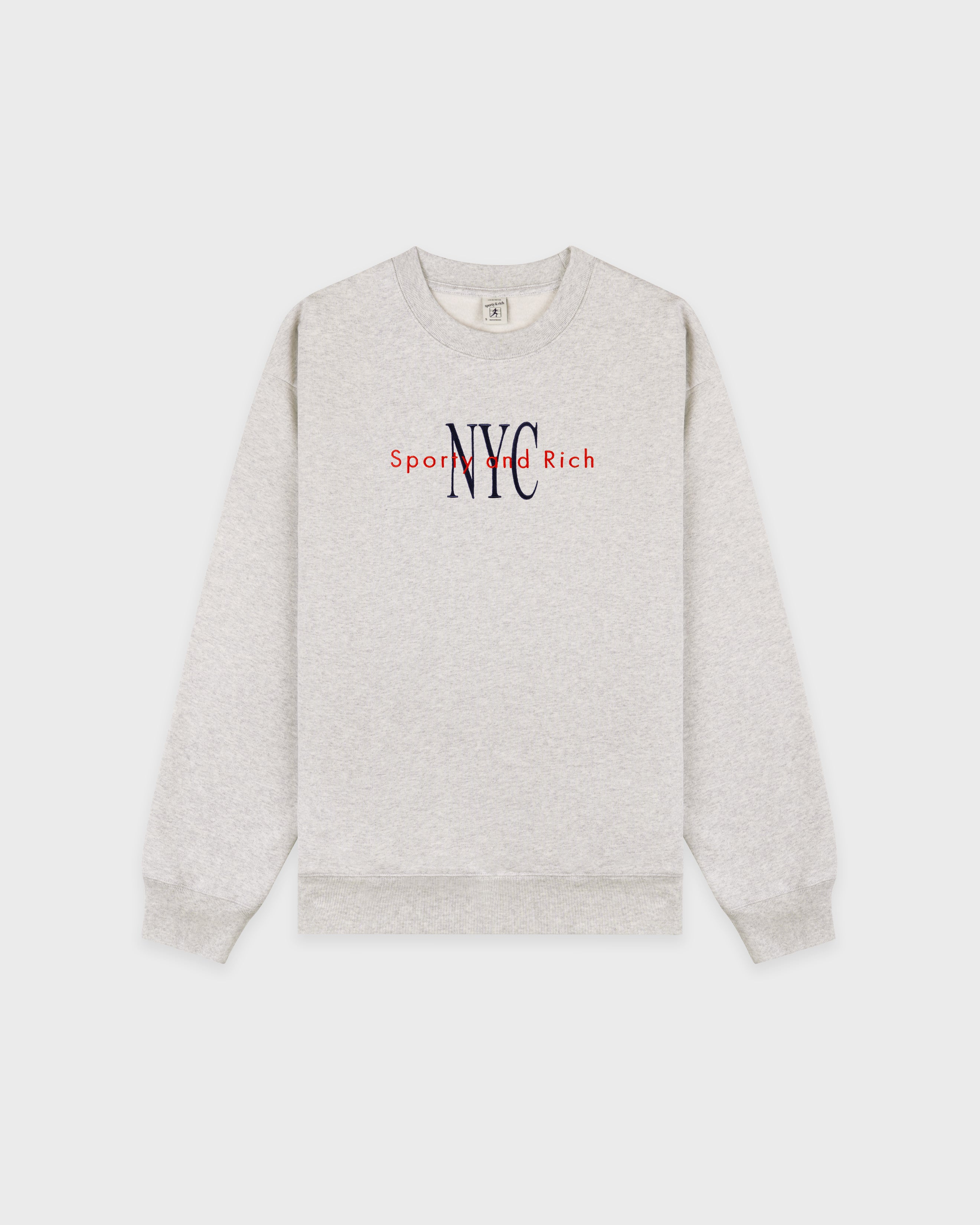 NY Minute Crewneck - Heather Gray/Navy