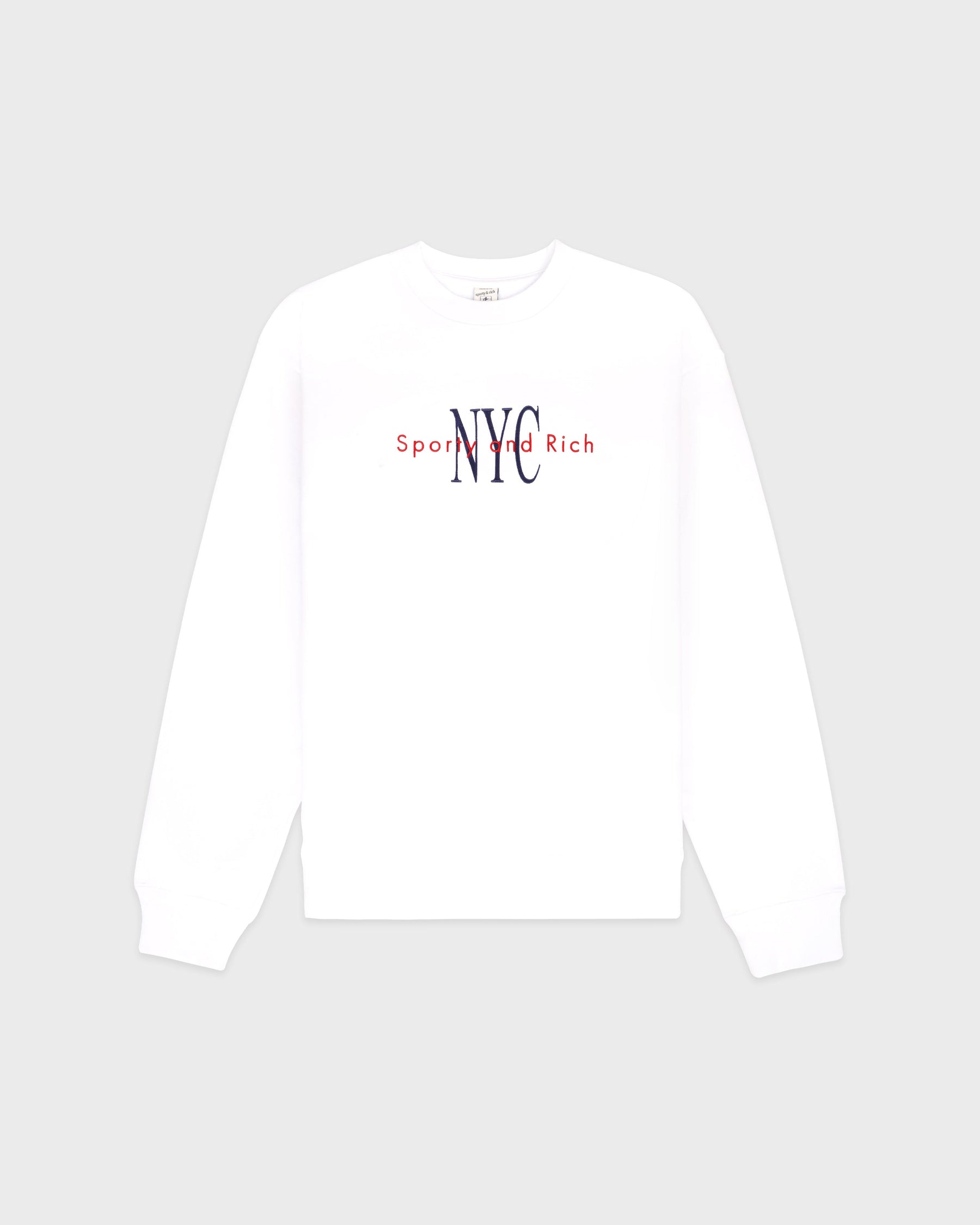 NY Minute Crewneck - White/Navy