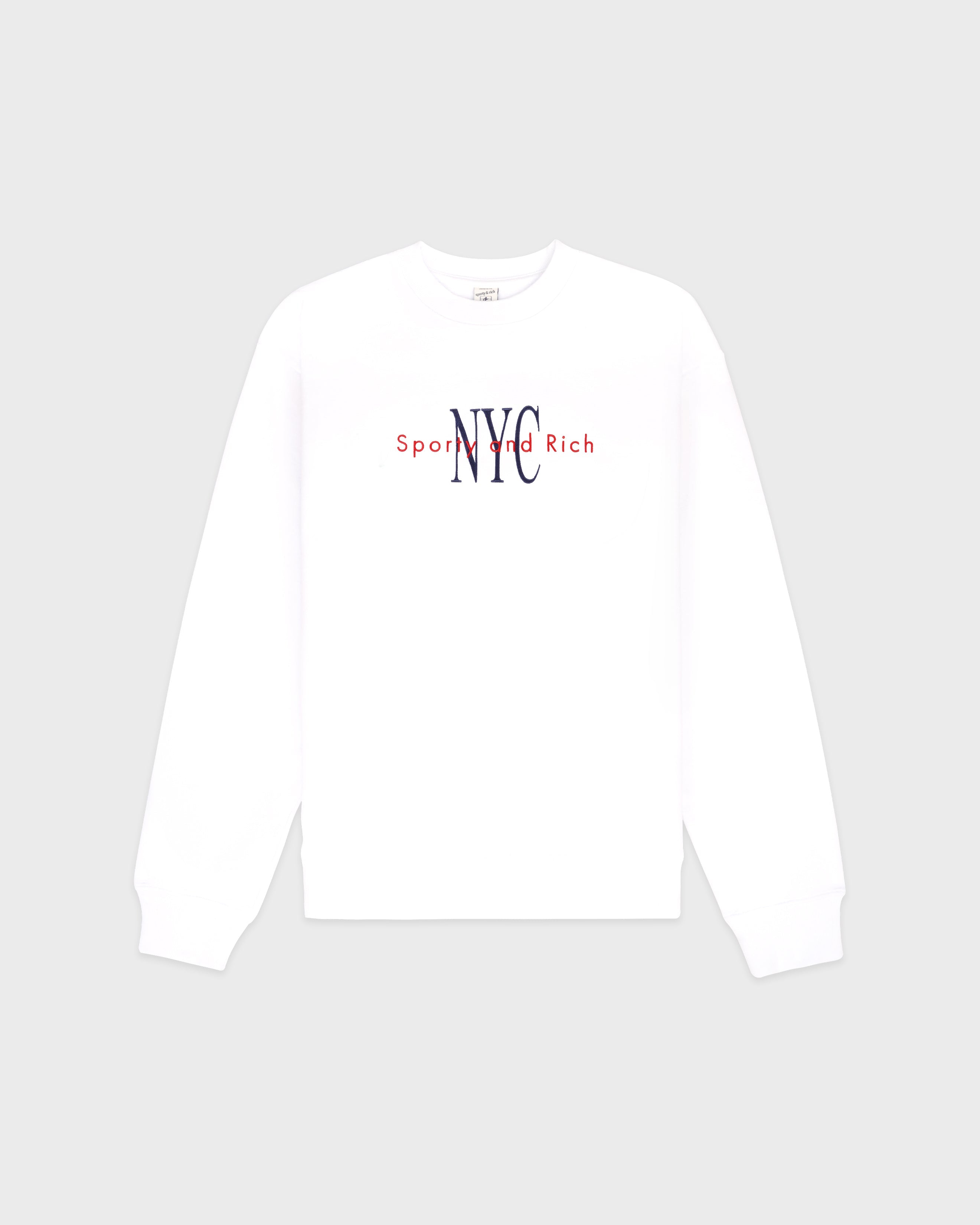 NY Minute Crewneck - White/Navy