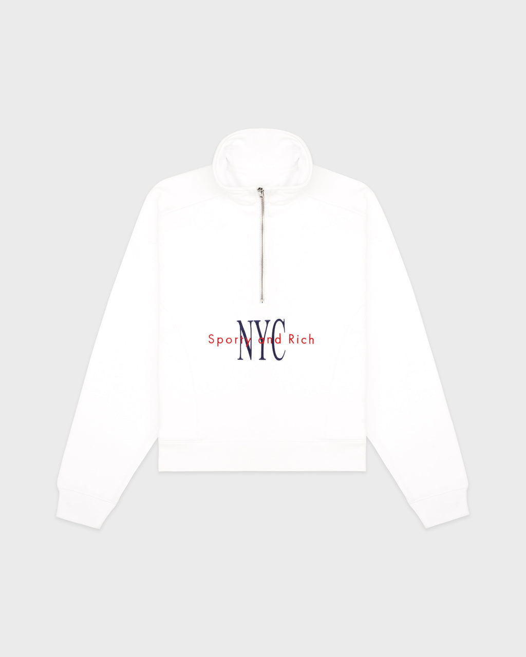 NY Minute Quarter Zip - White/Navy