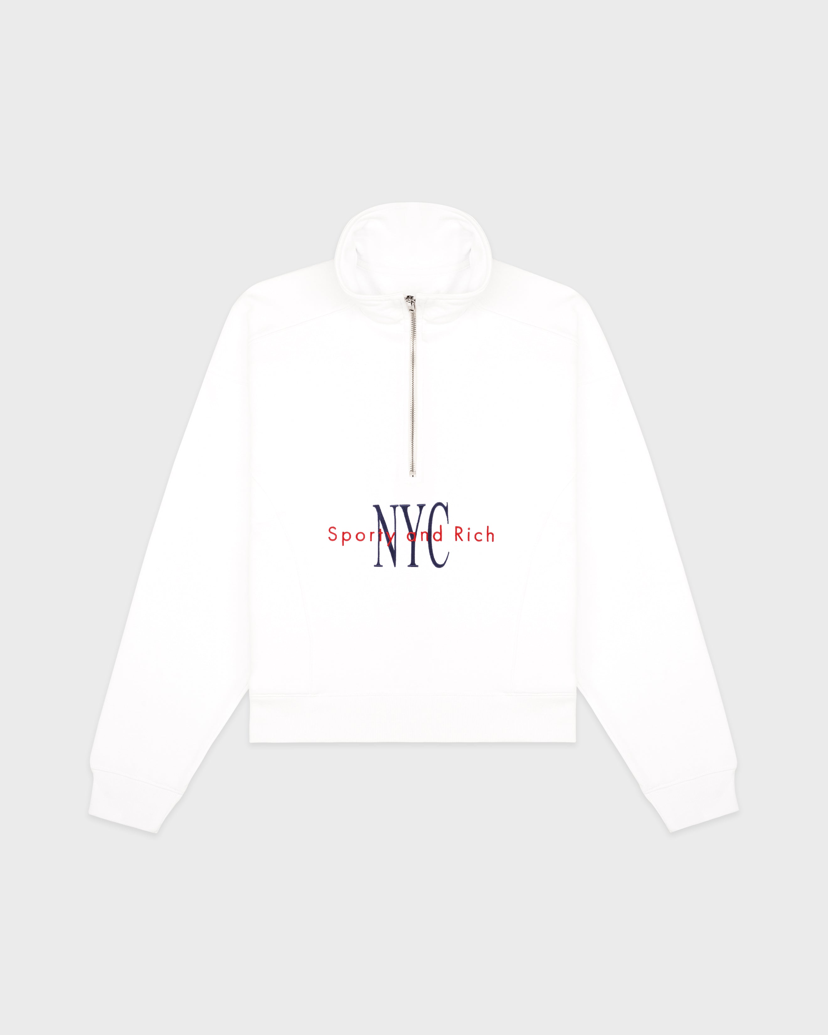 NY Minute Quarter Zip - White/Navy
