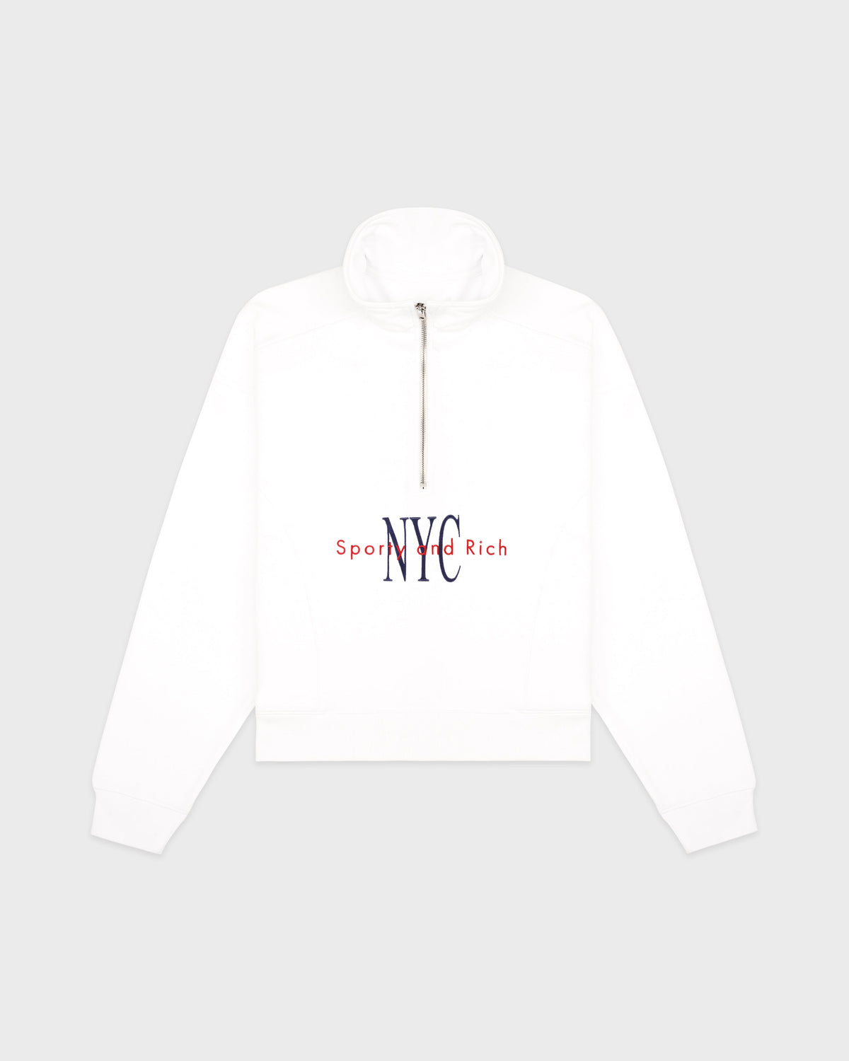 NY Minute Quarter Zip - White/Navy