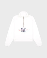 NY Minute Quarter Zip - White/Navy