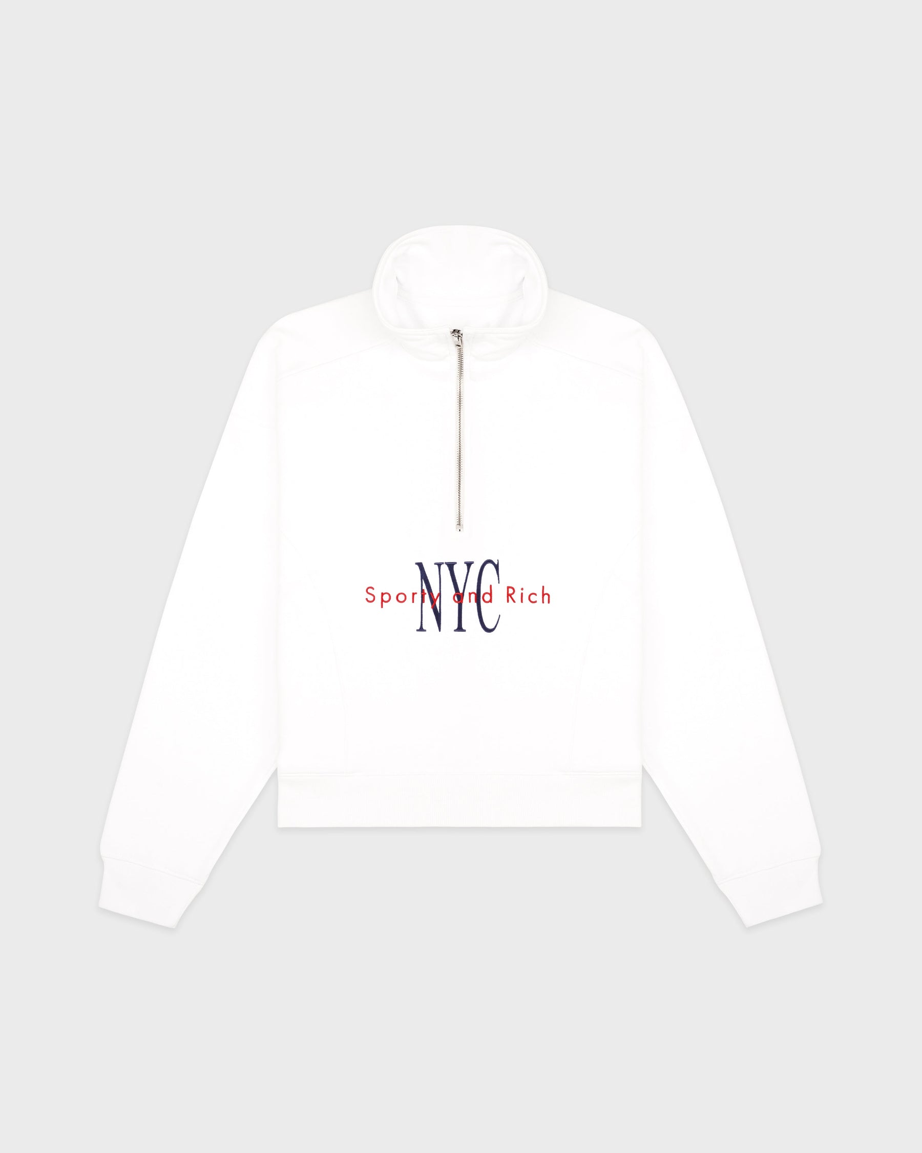 NY Minute Quarter Zip - White/Navy
