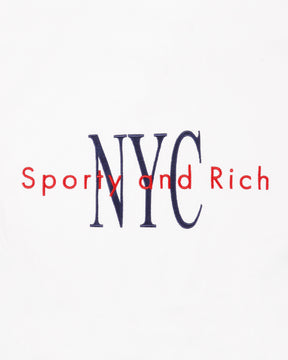 NY Minute Quarter Zip - White/Navy