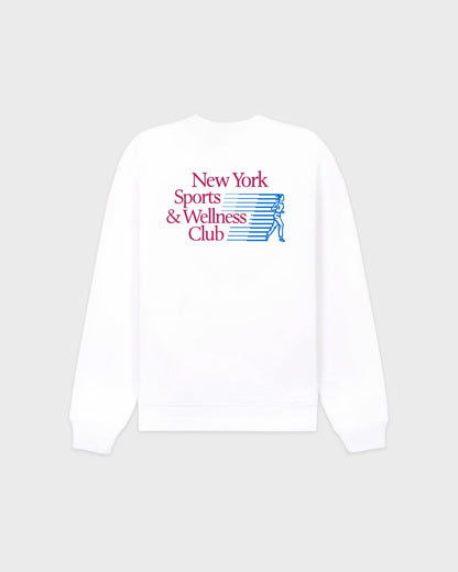 NY Motion Crewneck - White/Berry/Azure
