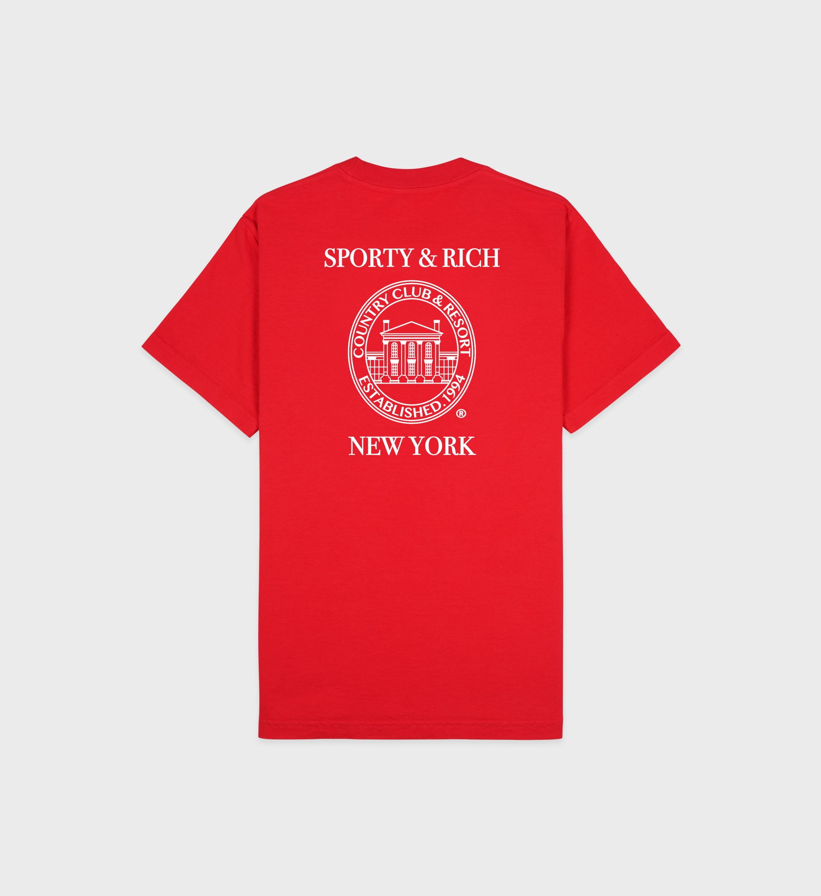 NY Resort T-Shirt - Ruby/White