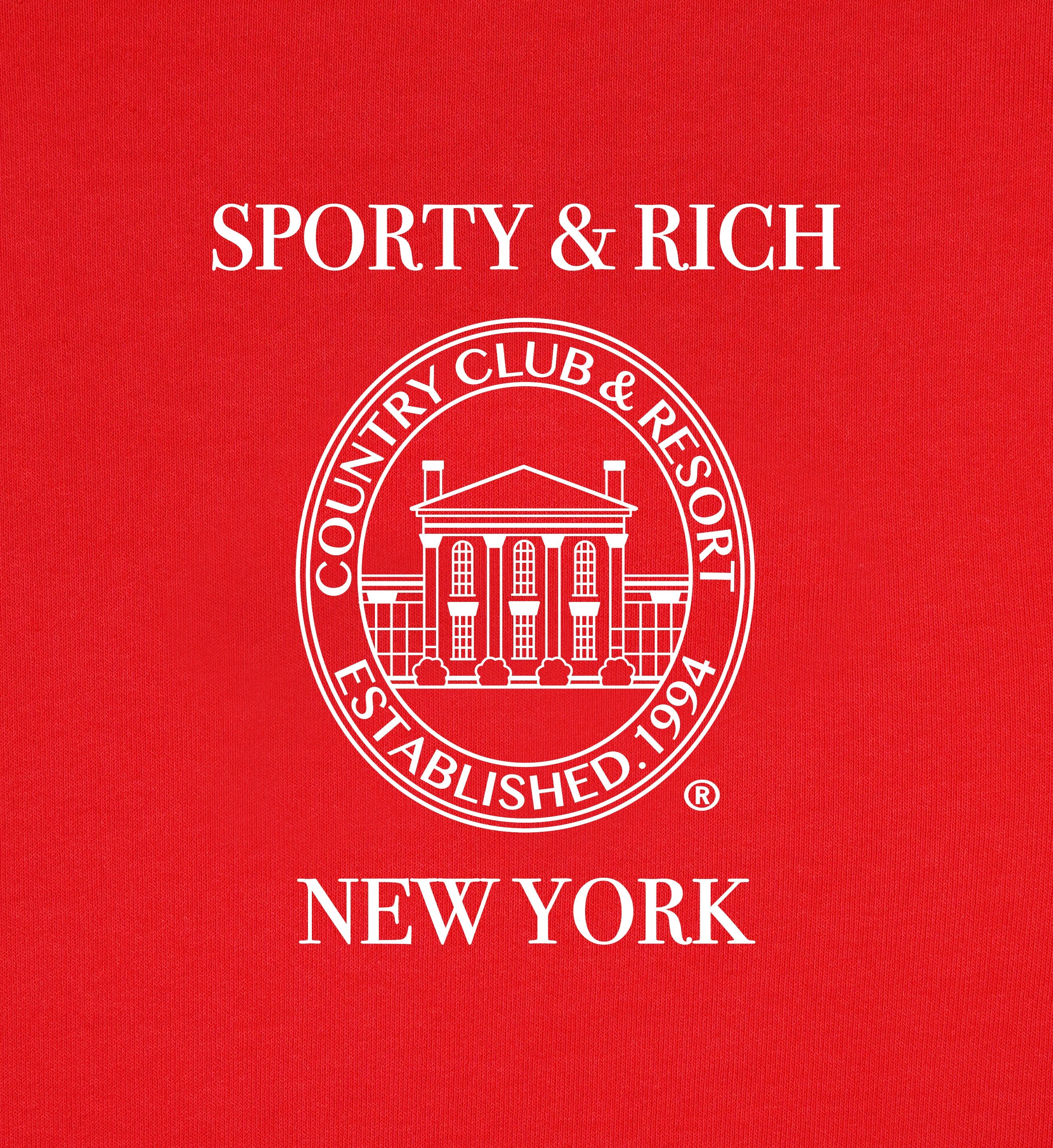 NY Resort T-Shirt - Ruby/White