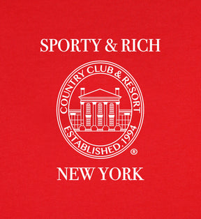NY Resort T-Shirt - Ruby/White